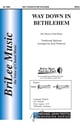 Way Down in Bethlehem SA choral sheet music cover